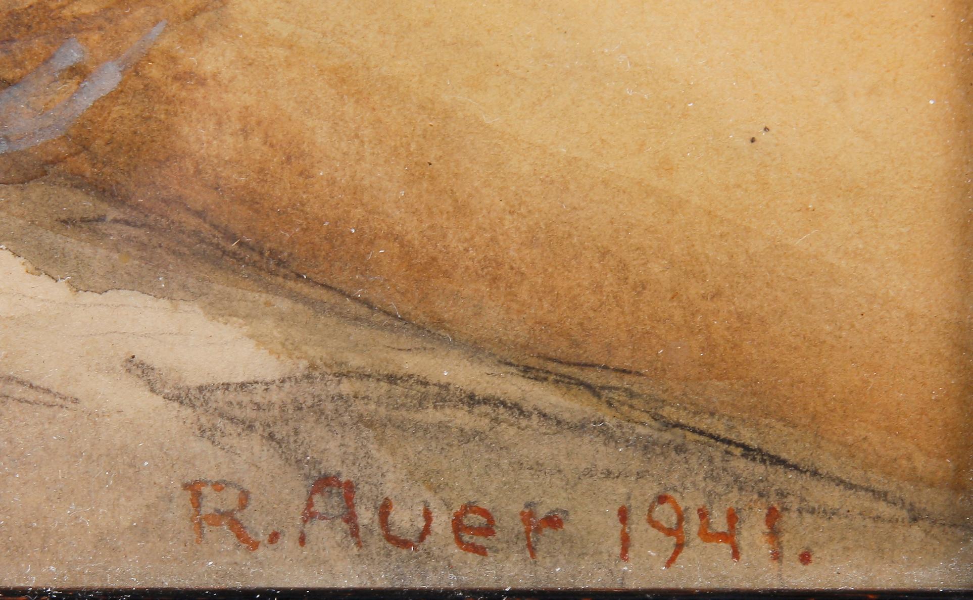 ROBERT AUER, blandteknik. Sign. o dat 1941.