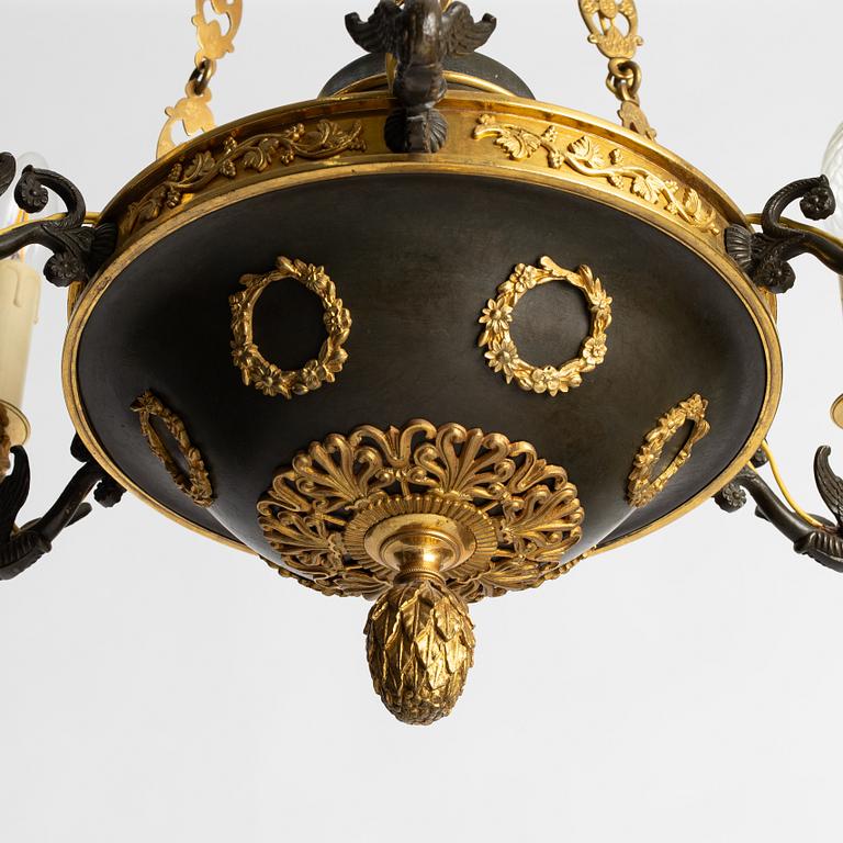 Ceiling lamp, Empire style, early 20th century.
