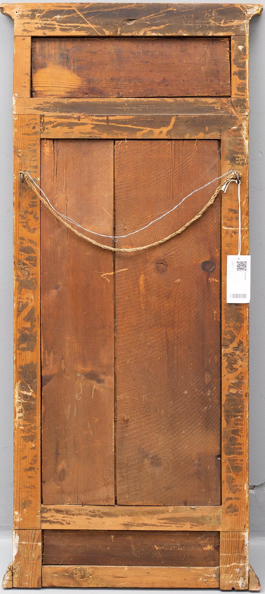 A late gustavian mirror, ca 1800.