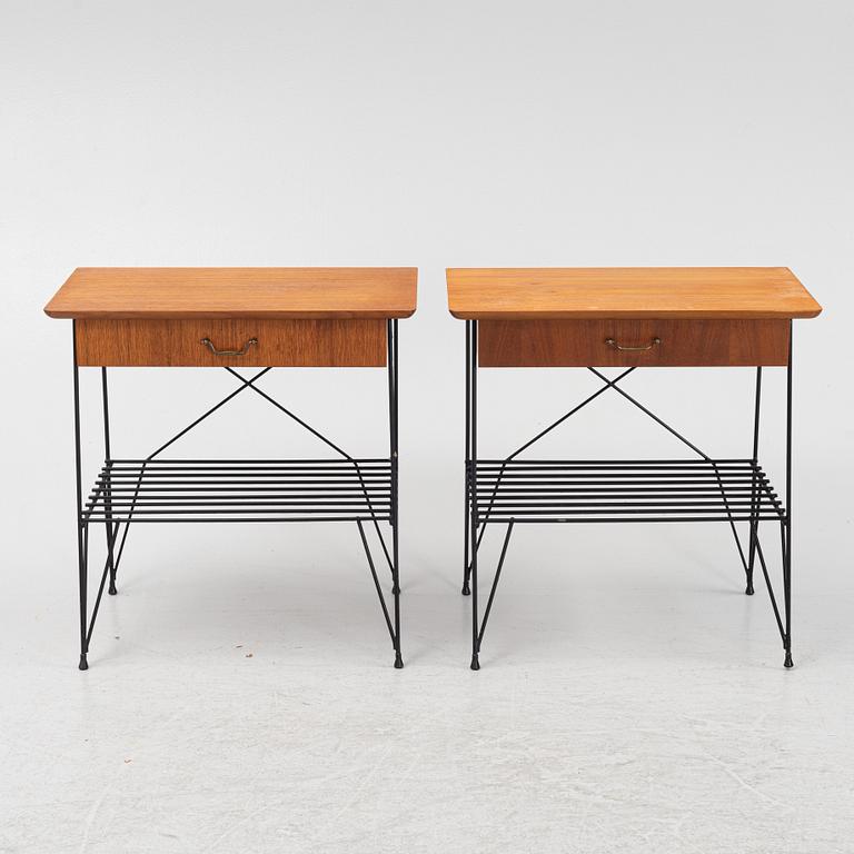 Sängbord, ett par, 1900-talets mitt.