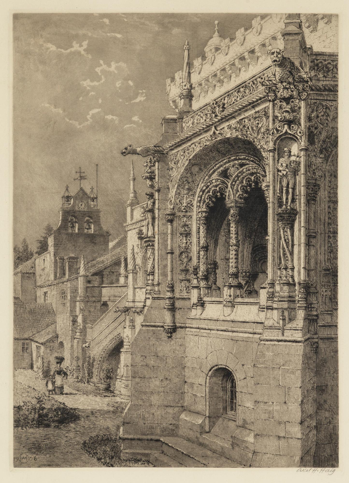 AXEL HERMAN HÄGG, Etching, 1906, signed.