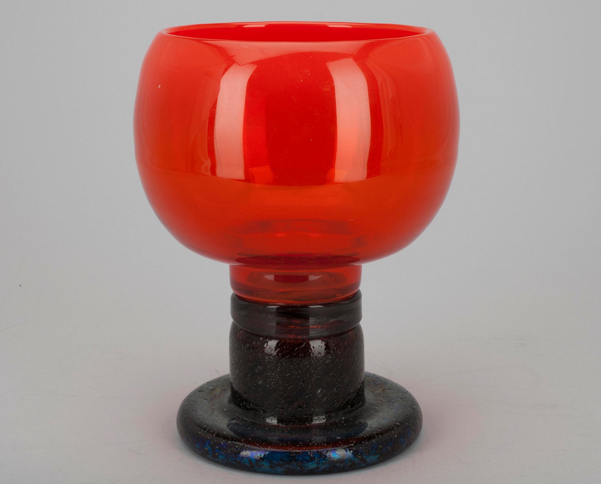 POKAL, glas, sign. Kaj Franck Nuutajärvi Notsjö.