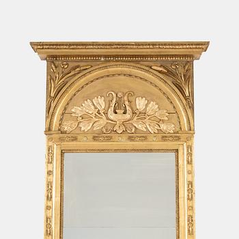 Jonas Frisk, spegel med konsolbord, sengustavianska, (spegelfabrikör i Stockholm 1805-1824).