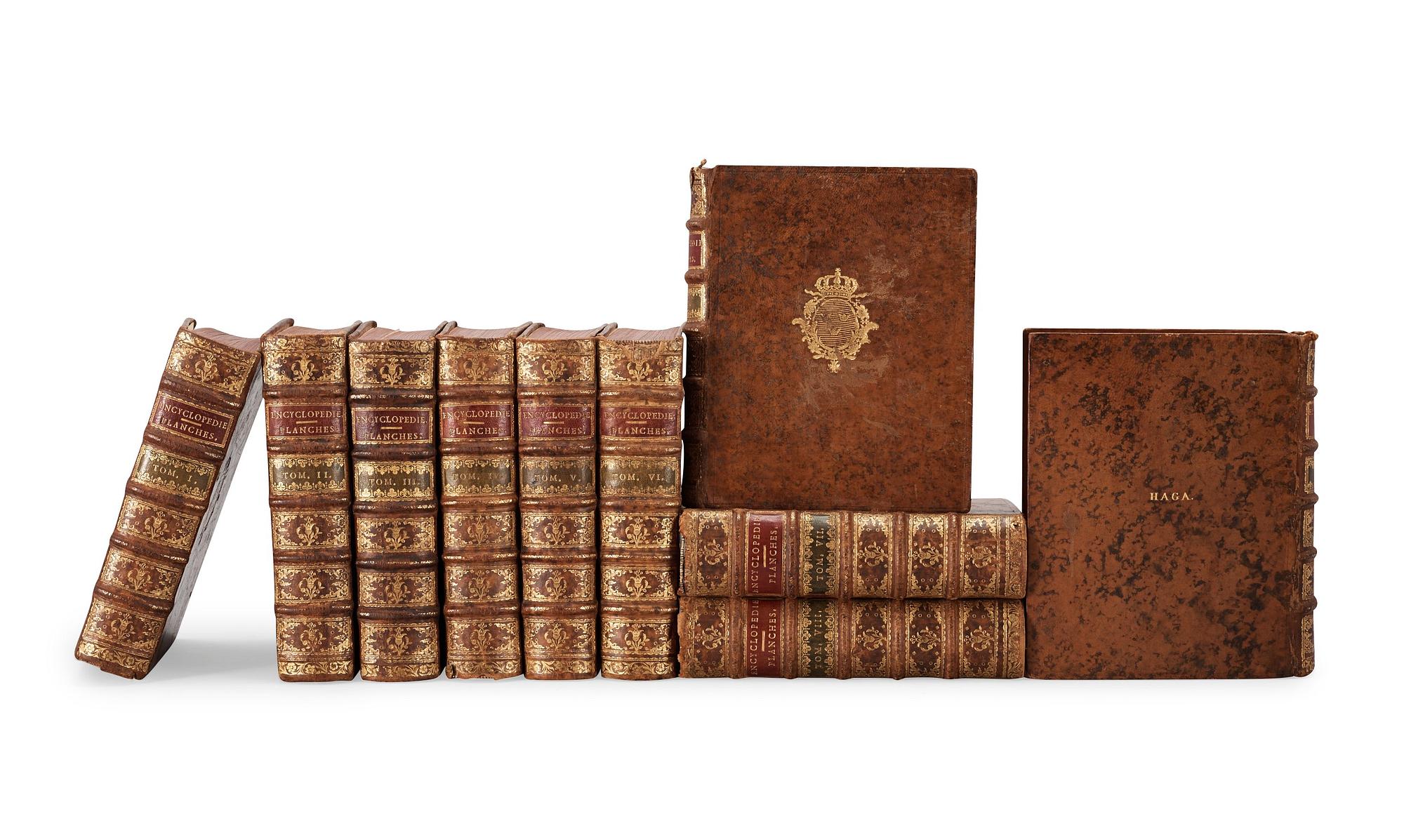 KUNG GUSTAF III (1746-1792), Encyclopedie ou dictionnaire universel...connoissances humaines. Planches, M. de Felice.