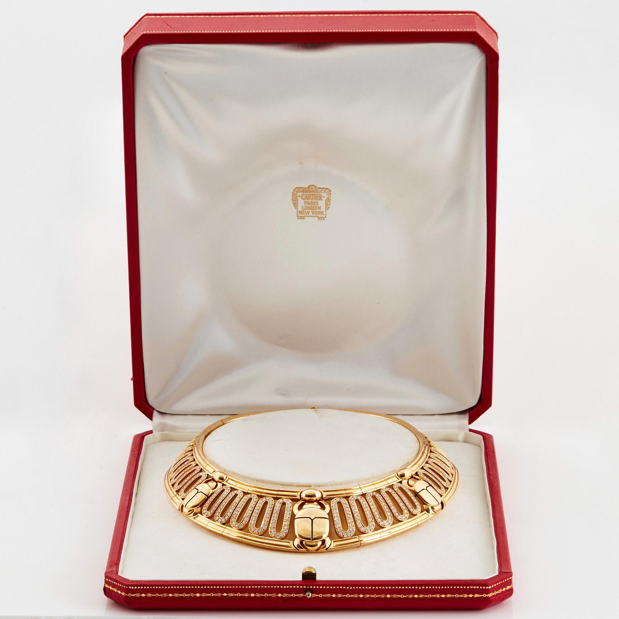 Cartier "Scarab" a necklace.