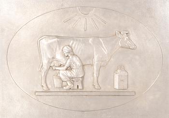 Arvid Knöppel, a pewter wall relief, 1945.
