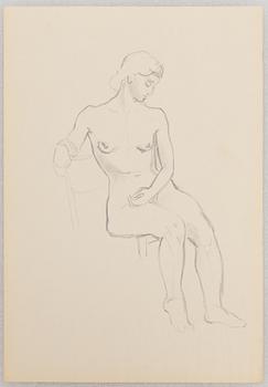 Wilhelm Kåge, modellstudier, fyra stycken, 1930-40-tal.