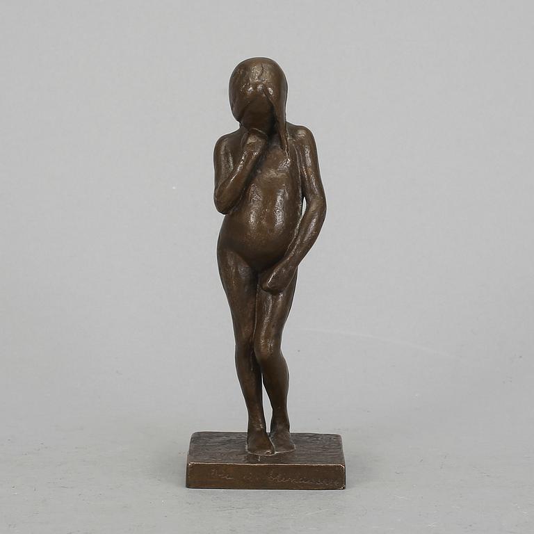 JOHANNES COLLIN, skulptur, brons, signerad, daterad 1904.