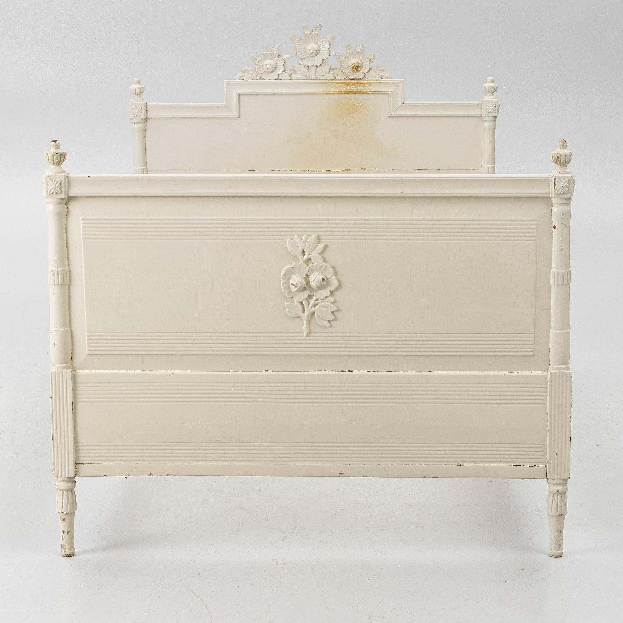 Bed frame, late 18th century, Gustavian.
