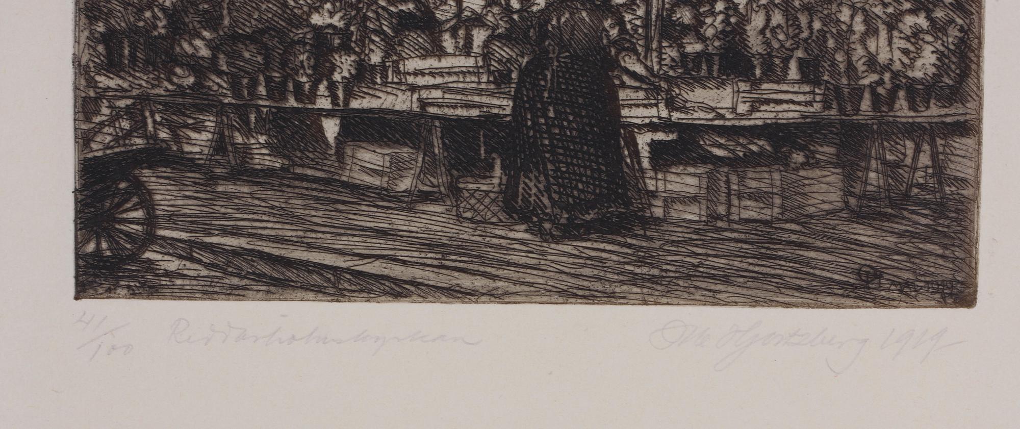 HJORTZBERG, OLLE, etsningar, 6 st.