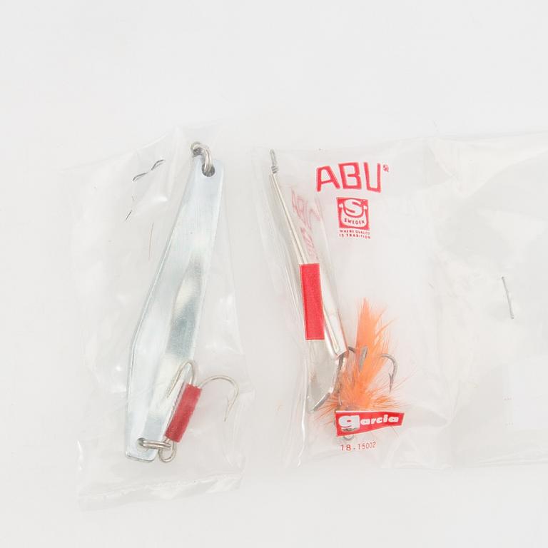 Various fishing lures, approx. 24 pcs, Abu, late 20th century.