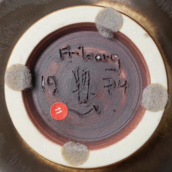 Berndt Friberg, a stoneware vase, Gustavsberg Studio, Sweden, 1974.