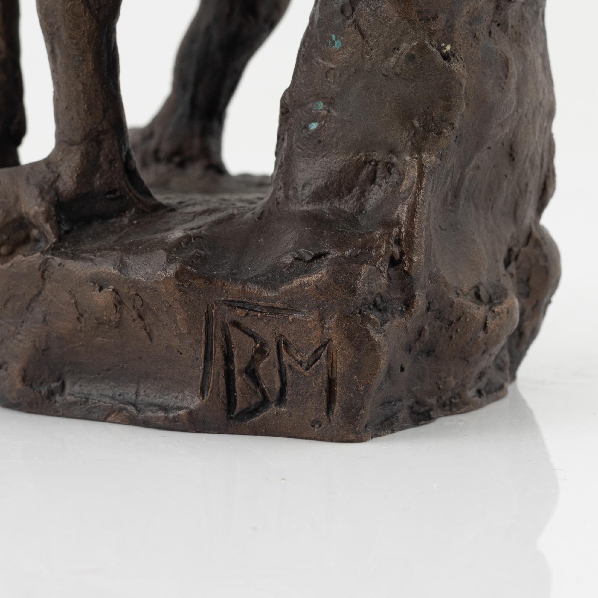Bror Marklund, Sculpture, bronze, signed BM, height 18.5 cm.