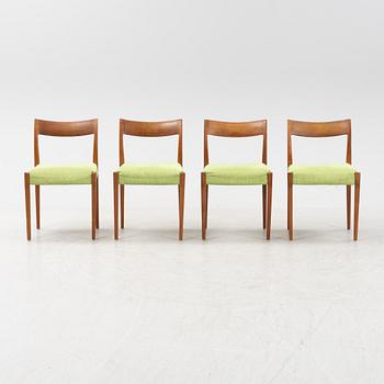 A ser of four 'Kontiki' chairs by Yngve Ekström, 1960s-.