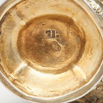 Hans Petter Vogt, luktdosa, silver, (verksam i Kristianstad 1752-1804). Rokoko.