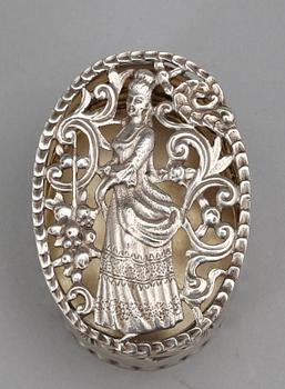 PARTI SILVER, 5 delar, bl.a. Danmark, vikt ca 235g, 1900-tal.