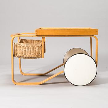 Alvar Aalto, a 1970's '900' tea trolley for Artek.