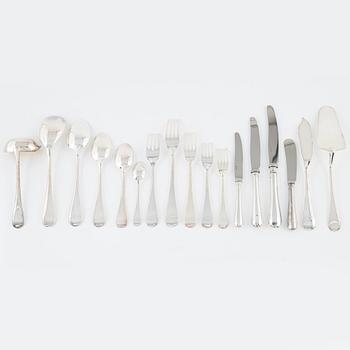 Bestickservis, 205 delar, silver, modell "Svensk", GAB, bl a Eskilstuna 1999.