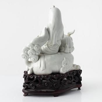 Figurin, Guanyin, porslin, Kina, 1900-tal.