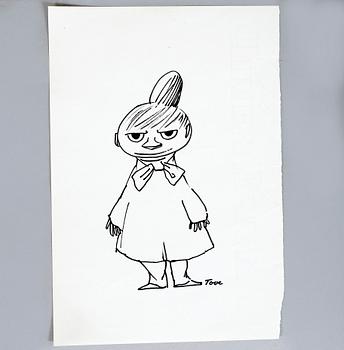 TOVE JANSSON, tuschteckning, sign.