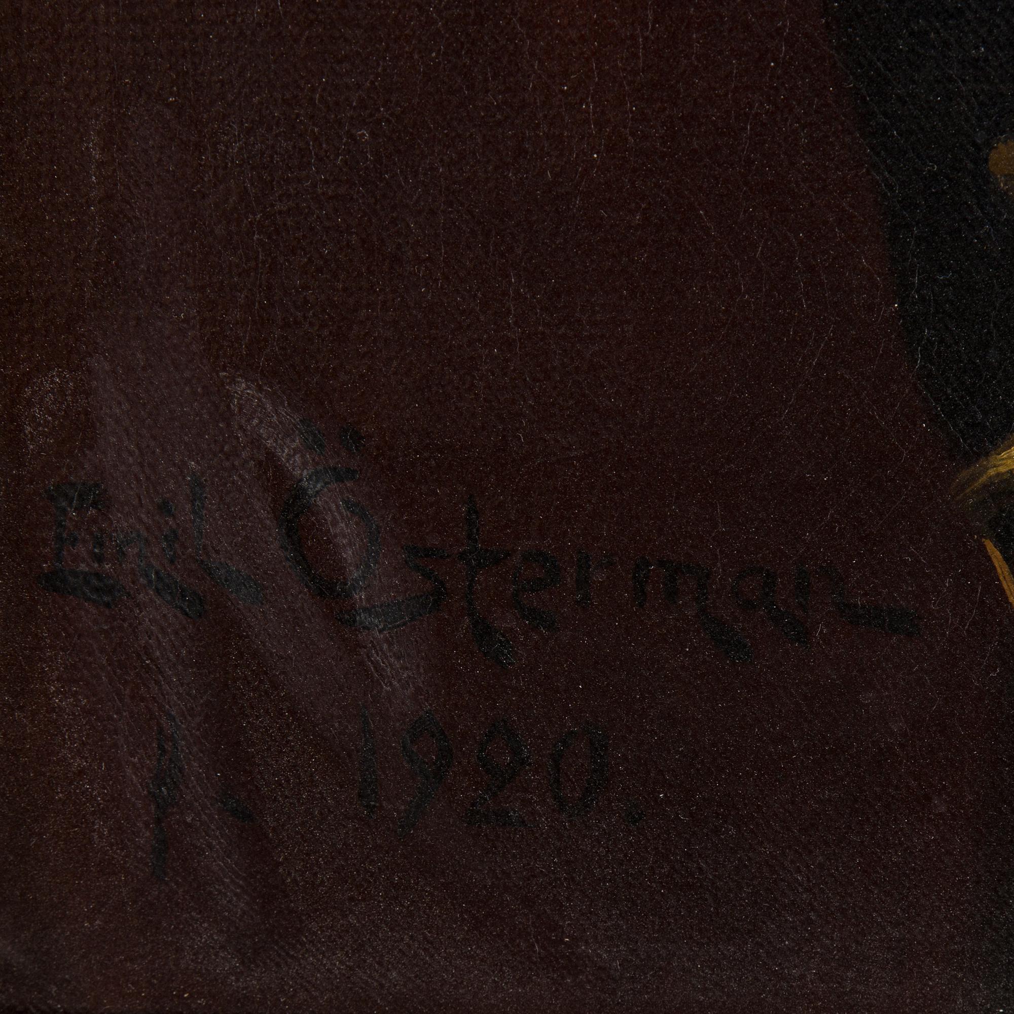 EMIL ÖSTERMAN, oil on canvas, signed and dated 1920.