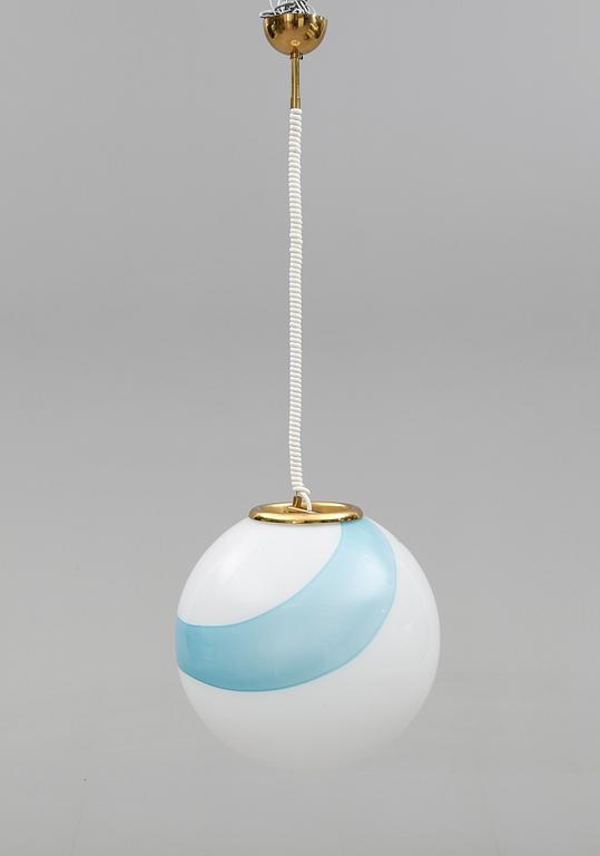 TAKLAMPA, märkt Murano Glass, Italy, 1900-talets andra hälft. Diameter ca 35 cm.