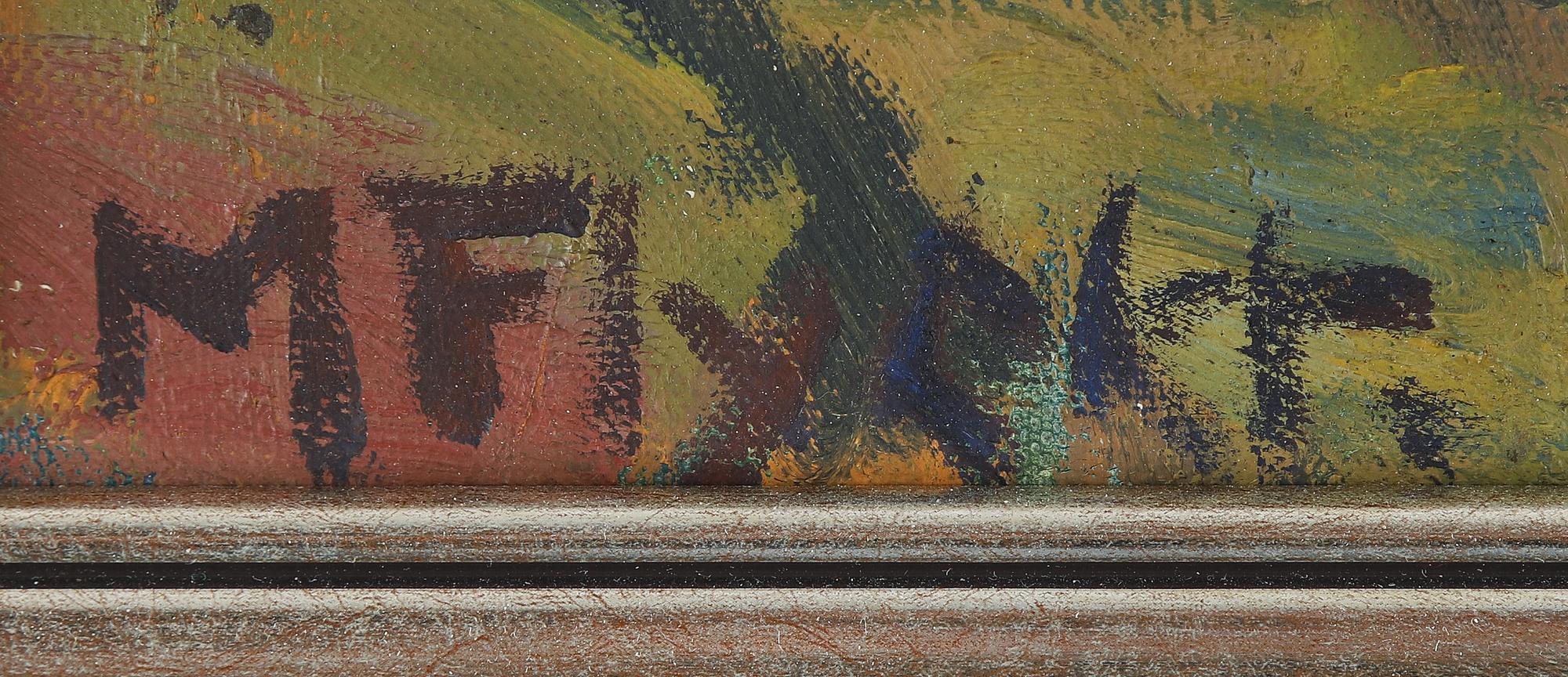 Manfred Flyckt, oil on canvas, signed. executed around 1940.