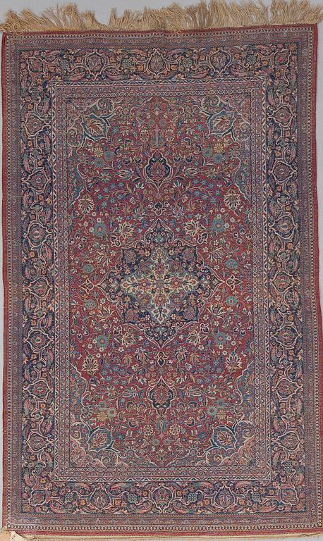 A CARPET, semiantique, Keshan, 208x129 cm.