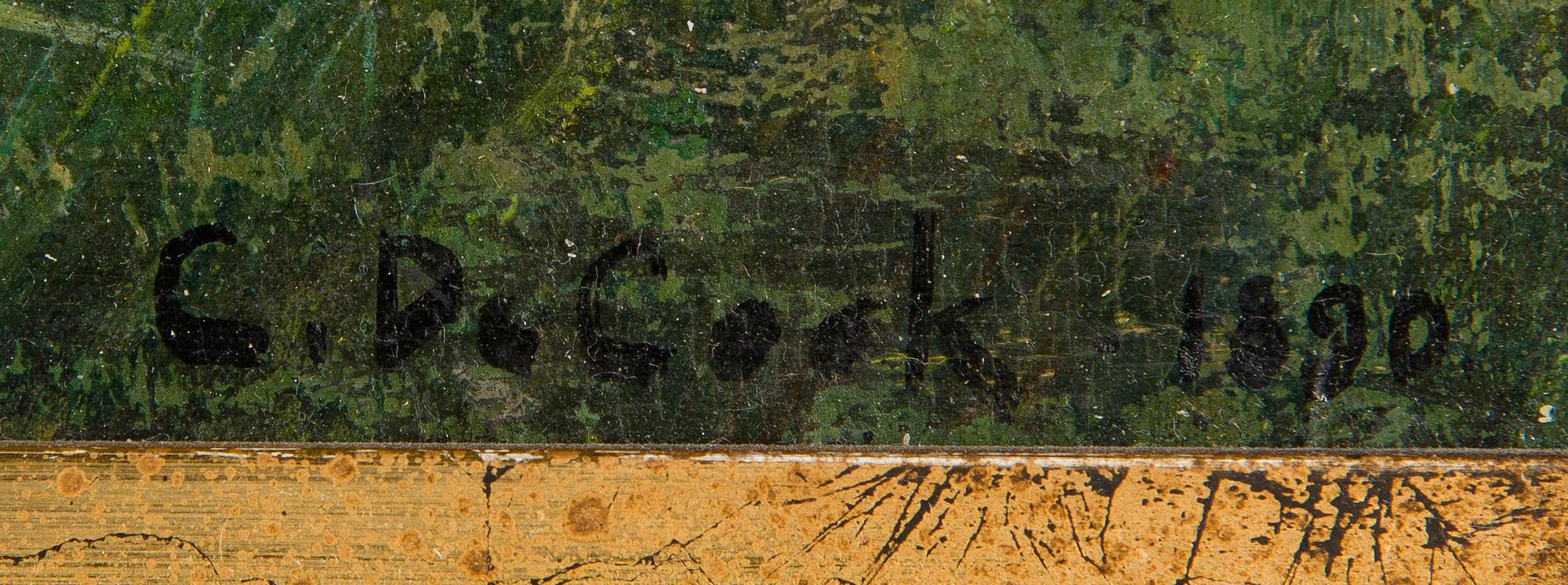 César de Cock, Paimen karjansa kanssa.