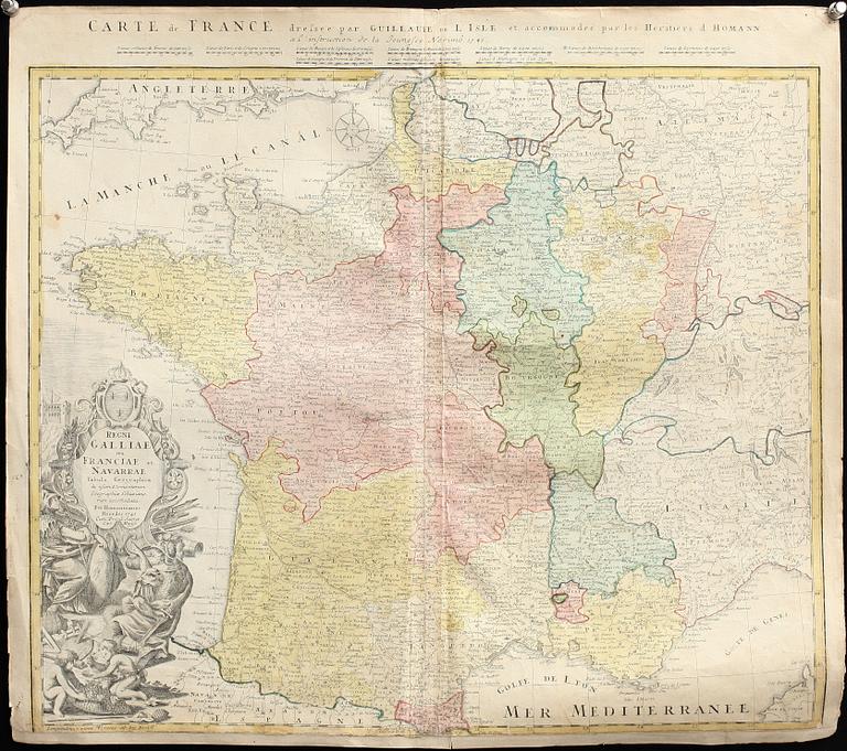 KARTOR, 4 st, Europa, 1700-tal.