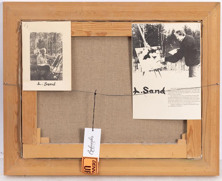 Lennart Sand, Skymningslandskap med älgar.