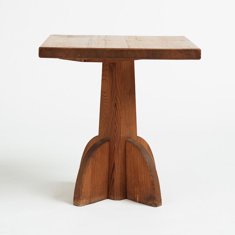 Axel Einar Hjorth, probably, a stained pine "Lovö" table, Nordiska Kompaniet, Sweden.