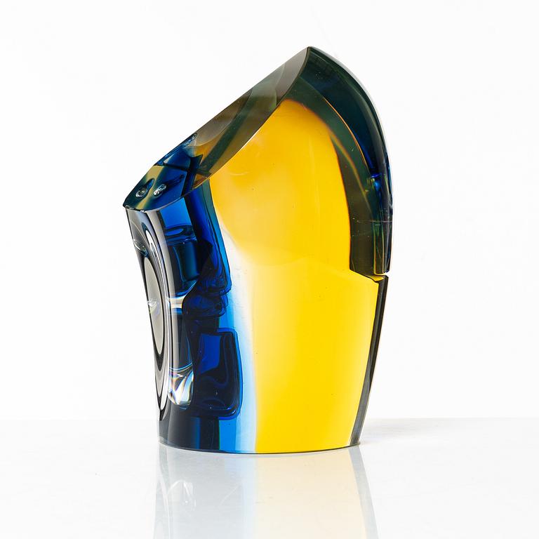 Göran Wärff, unik skulptur, glas, Kosta Boda.