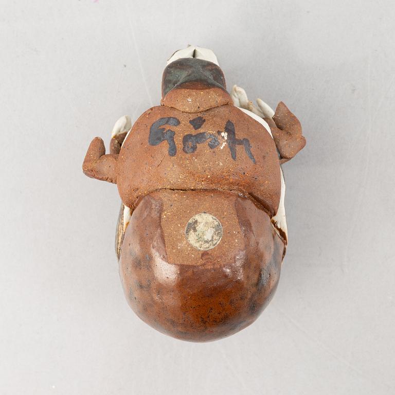 Gösta Grähs, skulpturer, 3 st, stengods, egen ateljé.