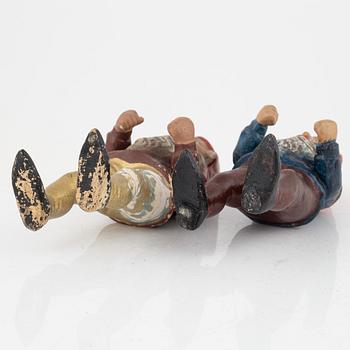 A group of seven gnomes, first half of the 20th Century.