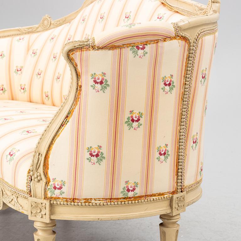 Soffgrupp, 3 delar, gustaviansk stil, 1900-talets första hälft.