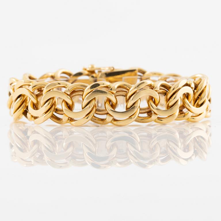 Armband, 18K guld, bismarcklänk.