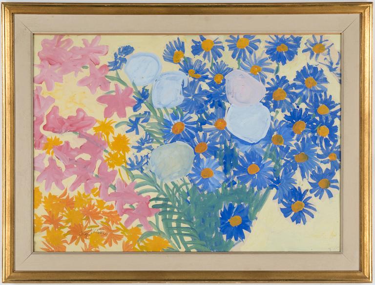 INGE SCHIÖLER, gouache, signerad.