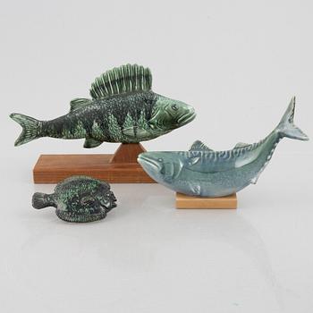 Sven Wejsfelt, three stoneware figurines, Gustavsberg.