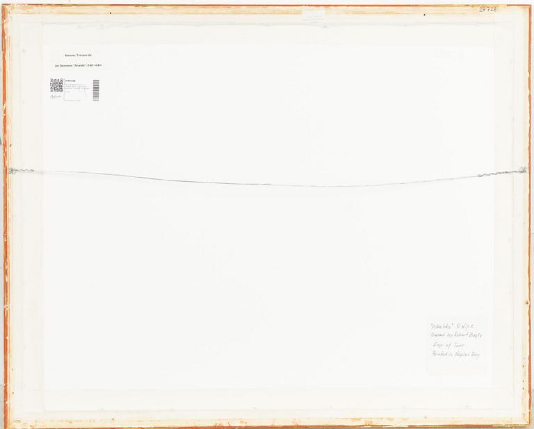 Tomasso de Simone, Tvåmastade skonaren "Alcalda" i hårt väder.