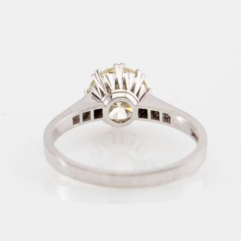 Ring 18K white gold with diamonds approximately 1.62 ct in total, Gothenburg 1953.