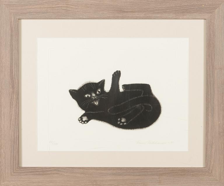 Frans Toikkanen, etching, signed and dated -91, numbered 66/100.