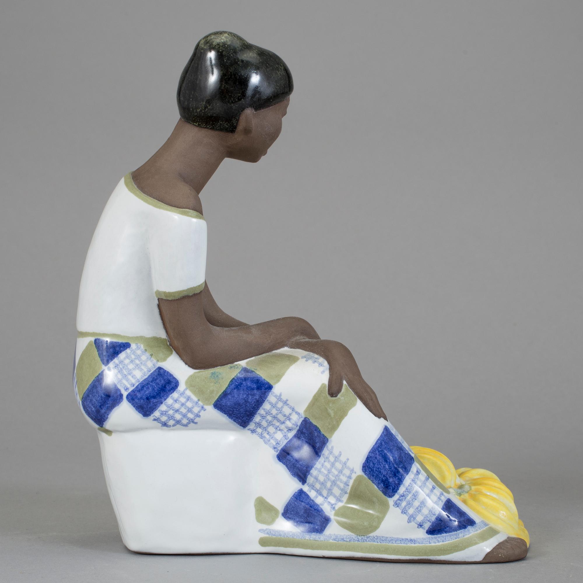FIGURIN, keramik, Mari Simmulson, Upsala Ekeby.