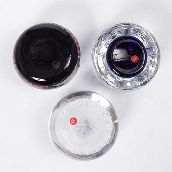 Brevpressar/pappersvikter, 3 st, 1900-talets andra hälft.