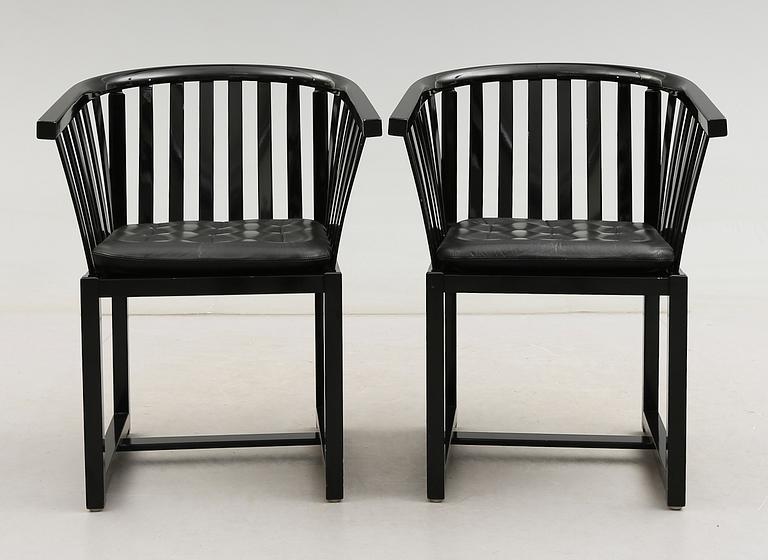 KARMSTOLAR, ett par, "Waxholmaren", Åke Axelsson, Gärsnäs, 1900-talets andra hälft.