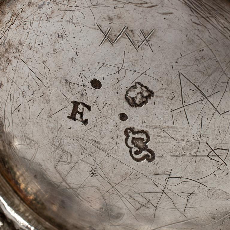 LORENS STABEUS, a silver beaker, Stockholm 1763.
