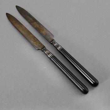 PARTI SILVER, 14 delar, 1800- respektive 1900-tal. Totalvikt ca 660 gram.