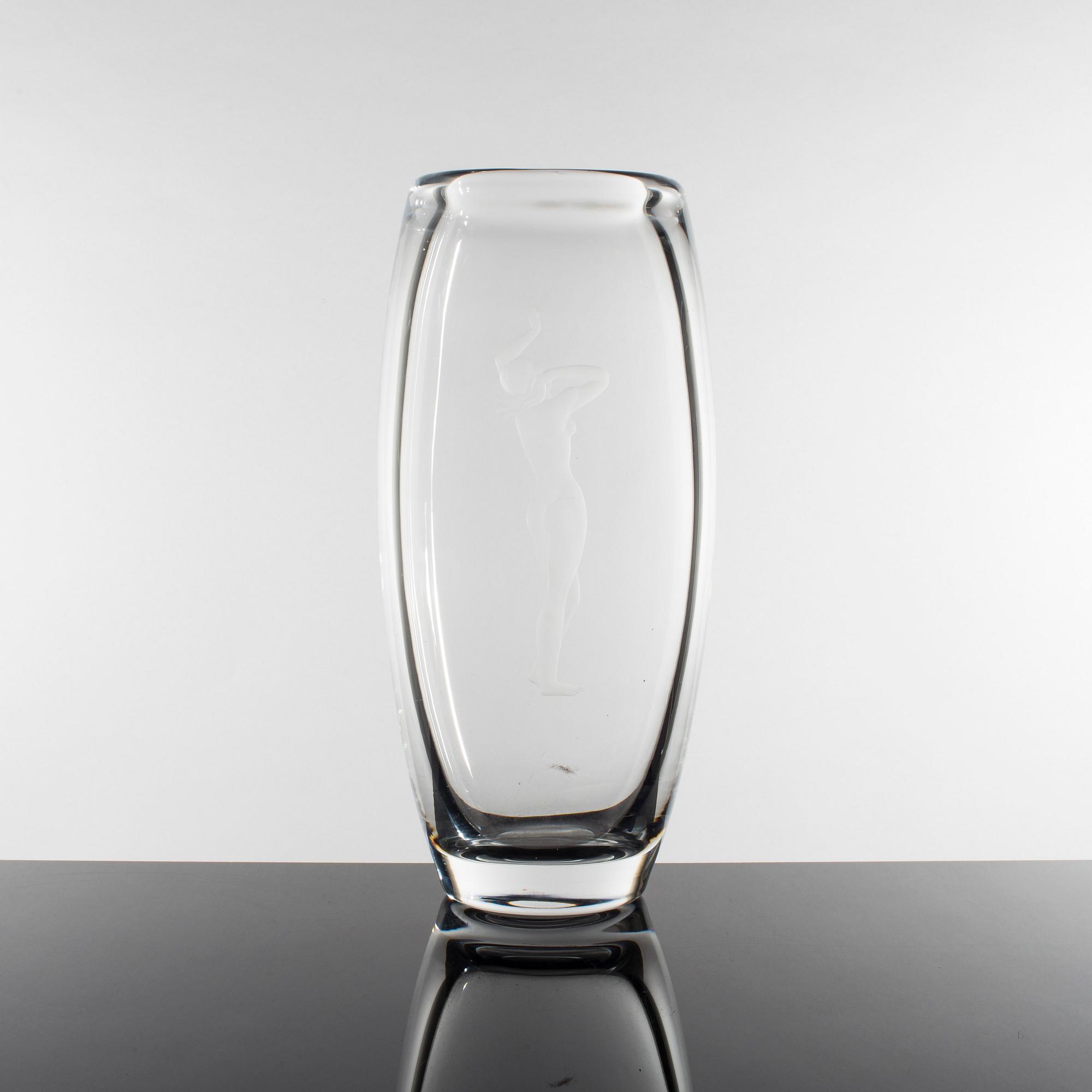 EDVIN ÖHRSTRÖM, vas, glas. Orrefors 1944.