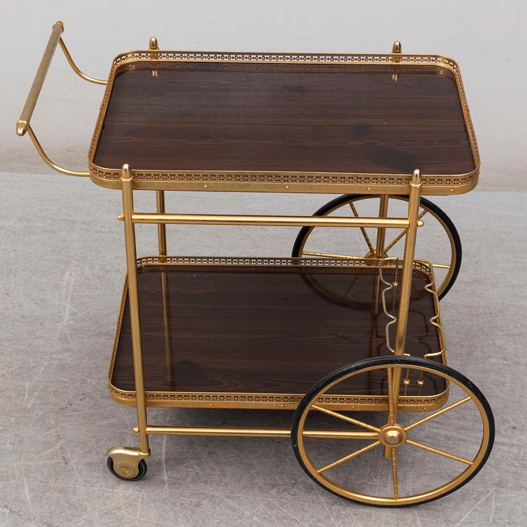 A late 20th Century serving trolley.