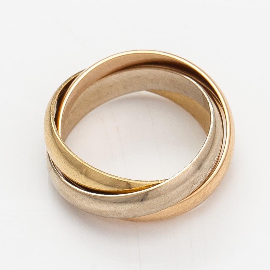 les Must de Cartier, an 18K gold ring "Trinity". Marked les Must de Cartier, 48.